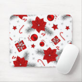 Tapis De Souris Décor de Noël motif (Avec souris)