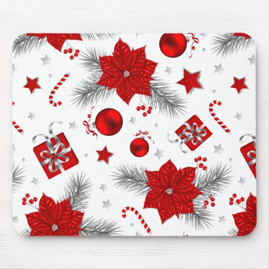 Tapis De Souris Décor de Noël motif (Devant)