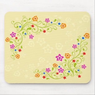 Tapis De Souris Décor fleuri 1 Mousepad