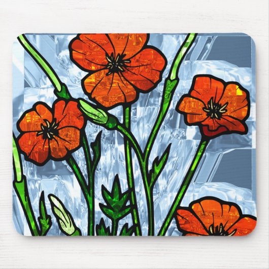 Tapis De Souris Décor fleuri 40 mousepads (Devant)