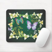 Tapis De Souris Décor fleuri 4 Mousepad (Avec souris)