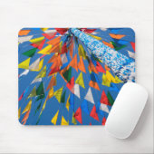 Tapis De Souris Décoration de drapeau triangulaire (Avec souris)