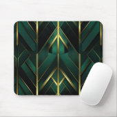 Tapis De Souris Décoration Verte (Avec souris)