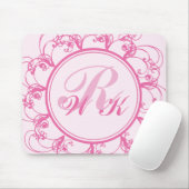 Tapis de souris décoré d'un monogramme de (Avec souris)