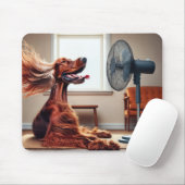 Tapis De Souris Découpage irlandais devant un ventilateur (Avec souris)