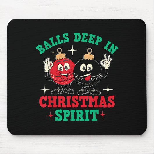 Tapis De Souris Deep In Christmas Srit Christmas Humorous Festive  (Devant)