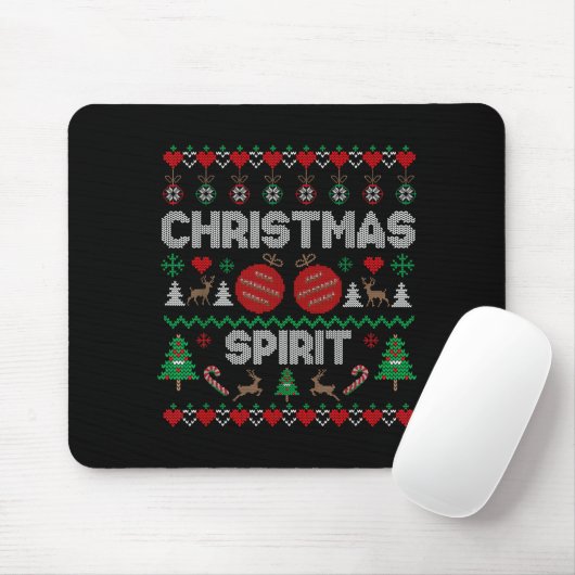 Tapis De Souris Deep In Christmas Srit Couples Matching Ugly Sweat (Avec souris)