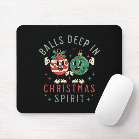 Tapis De Souris Deep In Christmas Srit Funny Christmas Saying  (Avec souris)