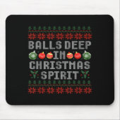 Tapis De Souris Deep In The Christmas Srit Matching Couples Ugly (Devant)