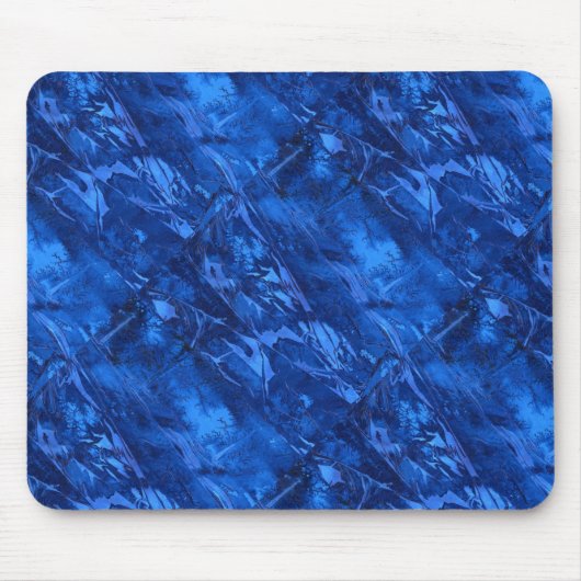Tapis De Souris "Deep Waters 5" Carrelage abstrait Design Mousepad (Devant)