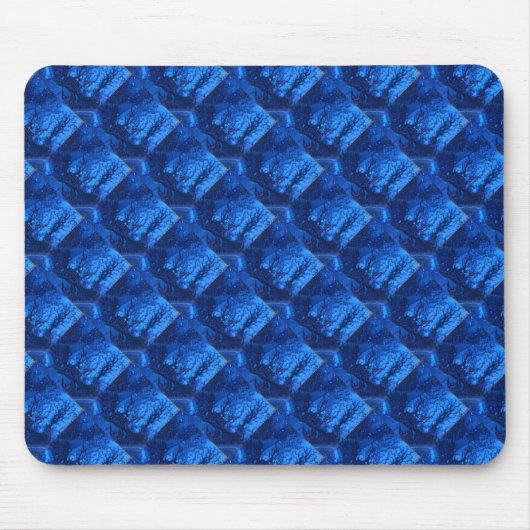 Tapis De Souris "Deep Waters 6" Carrelage abstrait Design Mousepad (Devant)