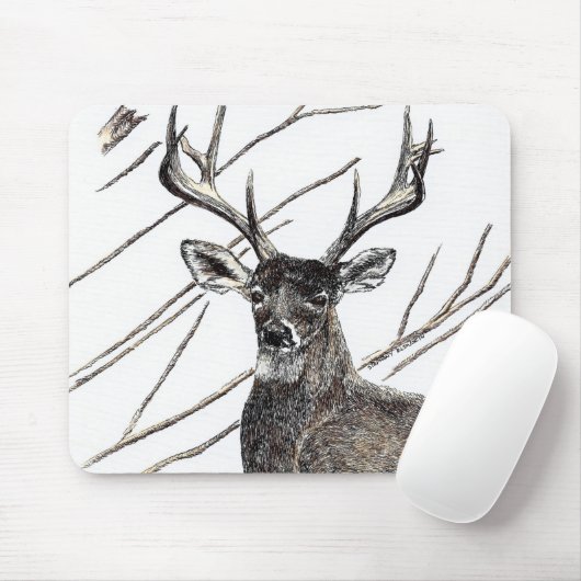 Tapis De Souris Deer Mousepad (Avec souris)