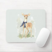 Tapis De Souris Deer with Blue Bow (Avec souris)