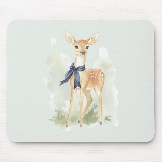 Tapis De Souris Deer with Blue Bow (Devant)