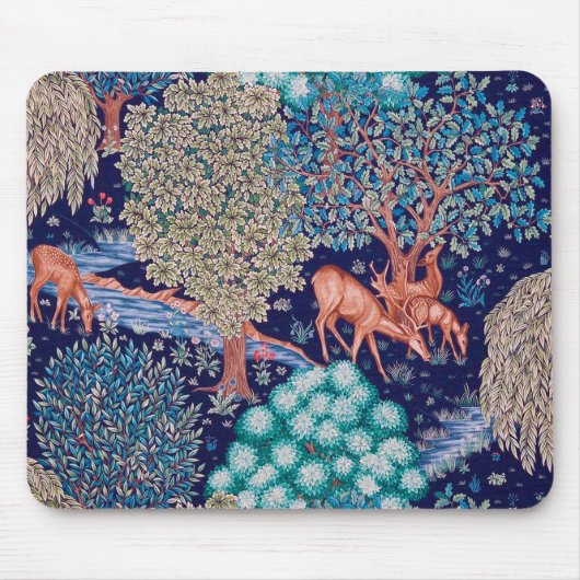 Tapis De Souris Deers dans The Forest, William Morris (Devant)