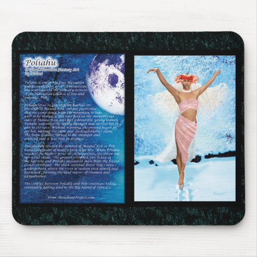 Tapis De Souris Déesse hawaïenne Poliahu Mousepad (Devant)