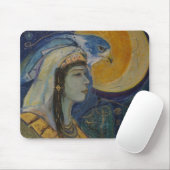 Tapis De Souris Déesse Mousepad de lune de Falcoln d'Egyptien (Avec souris)