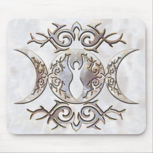 Tapis De Souris Déesse triple de pierre de la lune de lune