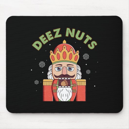 Tapis De Souris Deez Nuages Nutcracker Nut Hommes Femmes Fun Noël  (Devant)