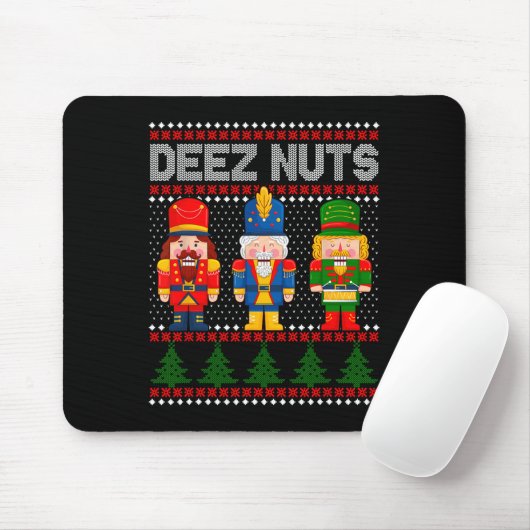 Tapis De Souris Deez Nuds Nutcracker Fun Vilain Noël (Avec souris)