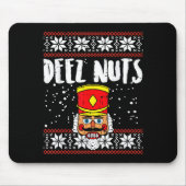 Tapis De Souris Deez Nuts Nutcracker Funny Ugly Christmas Sweater (Devant)