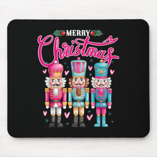 Tapis De Souris Deez Nuts Nutcracker Joyeux Noël Matching Paja (Devant)