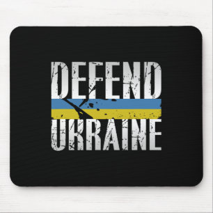 Tapis De Souris Défendre l'Ukraine Soutenir la défense de l'armée