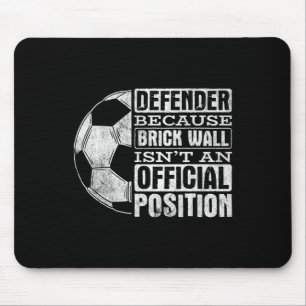 Tapis De Souris Défenseur Position Mur de Briques Sports Footll Ll
