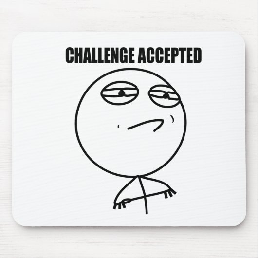 Tapis De Souris Défi admis (Devant)