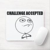 Tapis De Souris Défi admis (Avec souris)