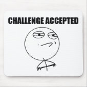 Tapis De Souris Défi admis (Devant)