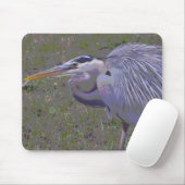 Tapis De Souris Défi Great Blue Heron (Avec souris)