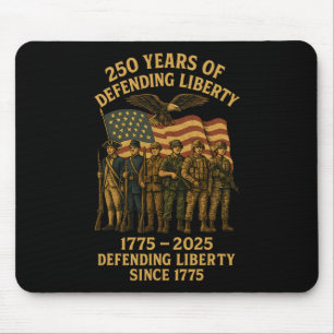 Tapis De Souris Défilé patriotique de l'armée américaine 250e anni