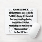 Tapis De Souris Définir le GRUNT militaire américain (Avec souris)