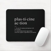 Tapis De Souris Définition d'action Plasticine Support minimal Hu (Avec souris)