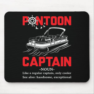 Tapis De Souris Définition de capitaine de ponton drôle bateau pon