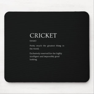 Tapis De Souris Définition de cricket - Explication drôle sarcasti