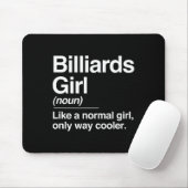 Tapis De Souris Définition de fille Billiards Normal Glacière Cue (Avec souris)