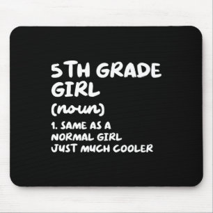 Tapis De Souris Définition de fille de 5e amusante étudiant de ret