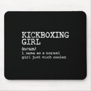 Tapis De Souris Définition de fille de kickboxing drôle femmes coa