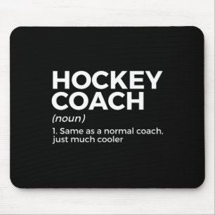 Tapis De Souris Définition de l'entraîneur de hockey amusant