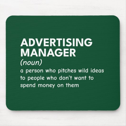 Tapis De Souris Définition de Smart Marketing Manager (Devant)