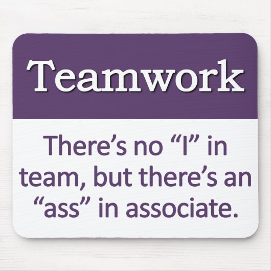 Tapis De Souris Définition de travail d'équipe (Devant)