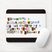 Tapis De Souris Définition de travail d'équipe (Avec souris)