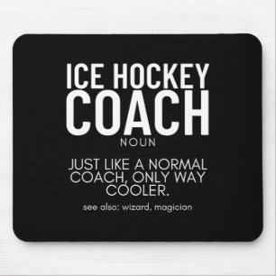 Tapis De Souris Définition d'entraîneur de hockey sur glace Fier D