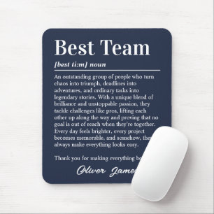 Tapis De Souris Définition d'équipe idéale personnalisée professio