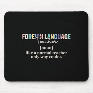 Tapis De Souris Définition drôle de professeur de langue étrangère