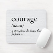Tapis De Souris Définition du dictionnaire pour le COURAGE (Avec souris)