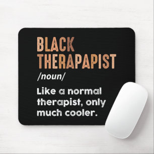 Tapis De Souris Définition d'un thérapeute noir humoristique afro-