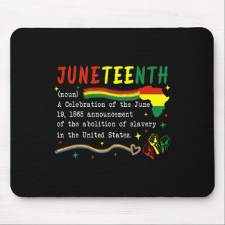 Tapis De Souris Définition Juneteenth Liberté des Noirs américains